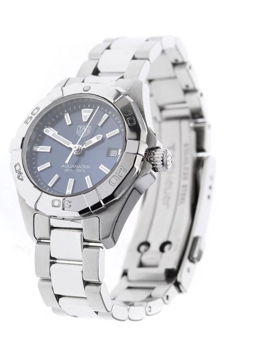 TAG HEUER Aquaracer WBD1412 Date Navy Dial Quartz Ladies Watch_962975